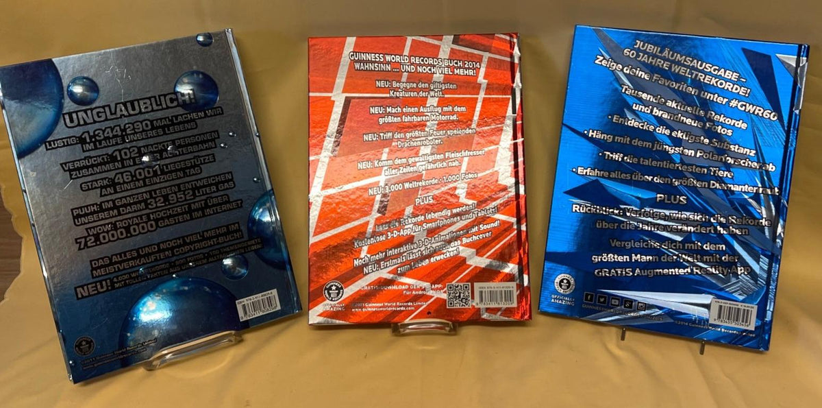 Guinness World Records Konvolut  2012 bis 2019 – 8 Bücher