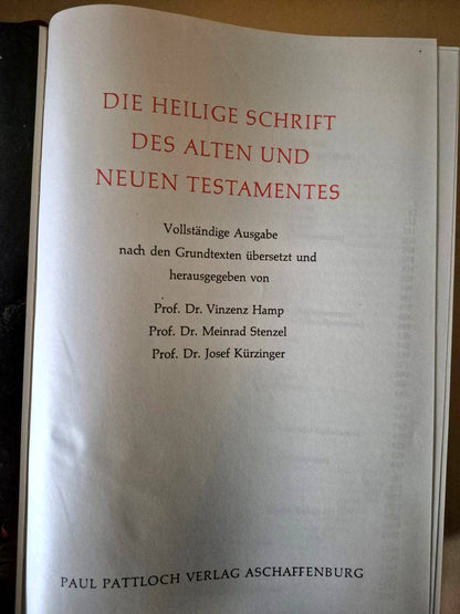 Die Heilige Schrift Familienbibel Paul Pattloch Verlag Goldschnitt Schuber