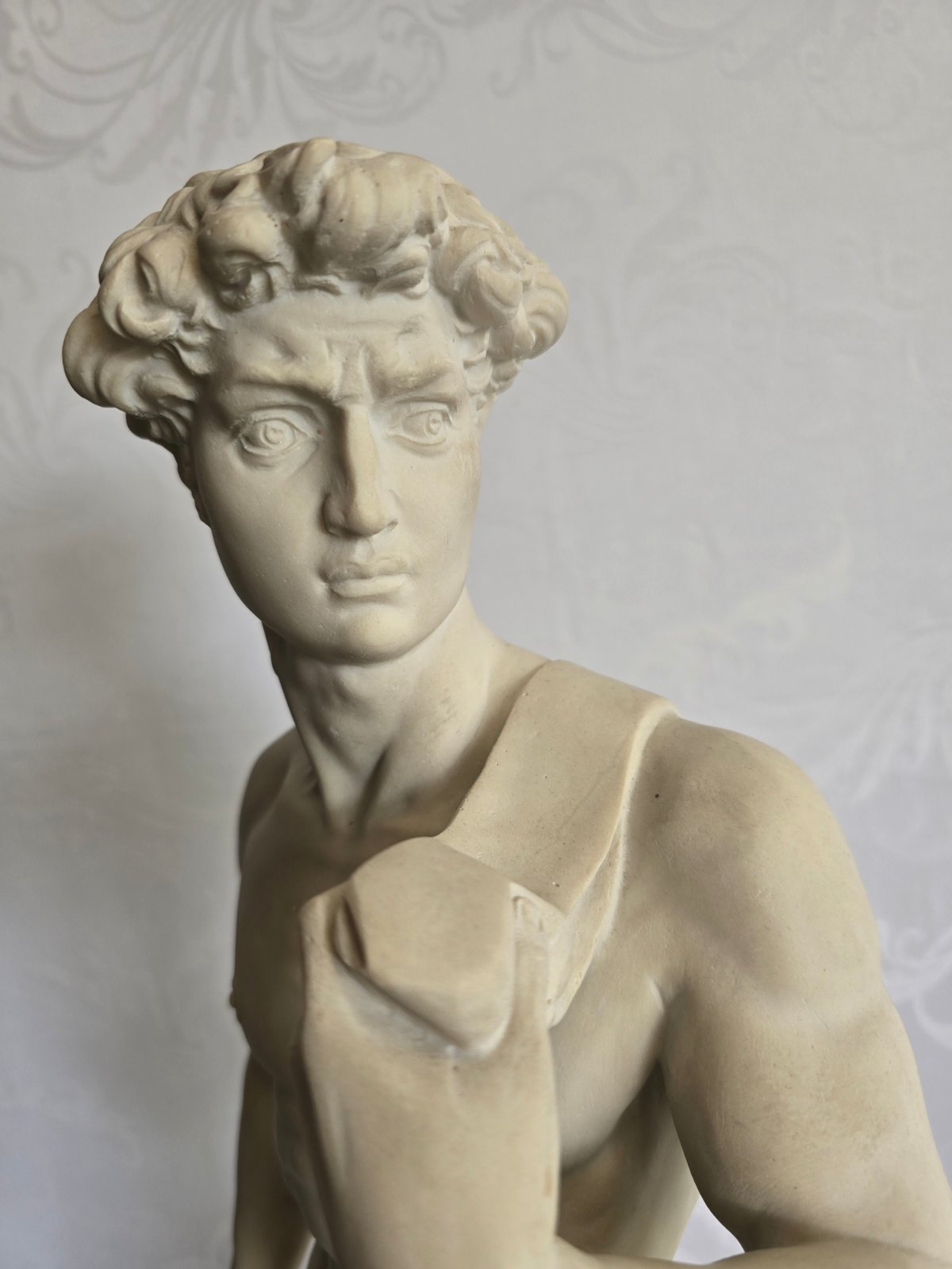 David Skulptur nach Michelangelo - Del Torrone sign. Kunststein Figur Statue