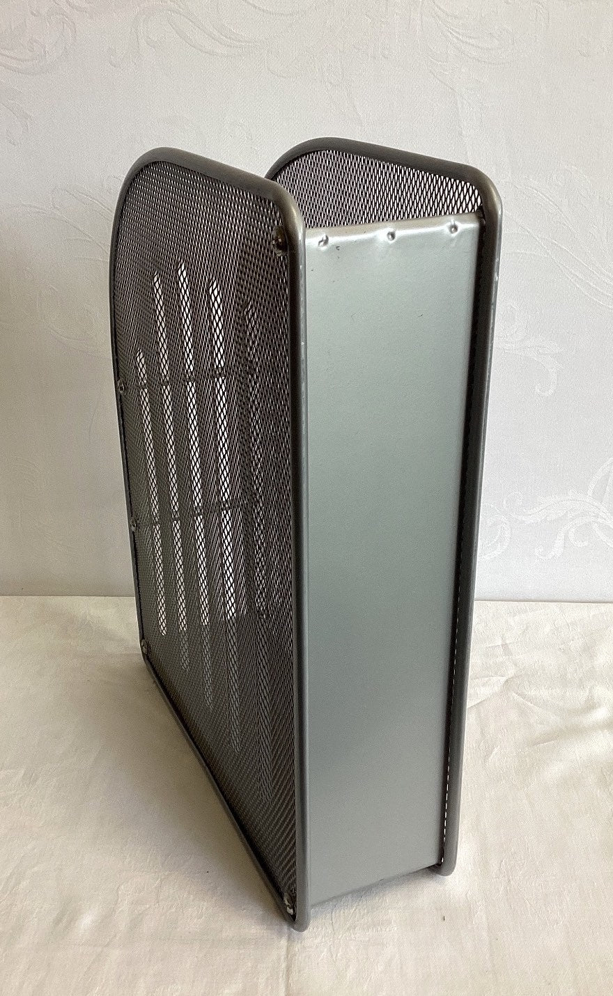 Metall Mesh Briefkorb Dokumentenhalter Schreibtisch Organizer silber grau