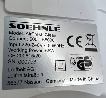 Soehnle - AirFresh Clean - Connect 500 - Luftreiniger - Bluetooth