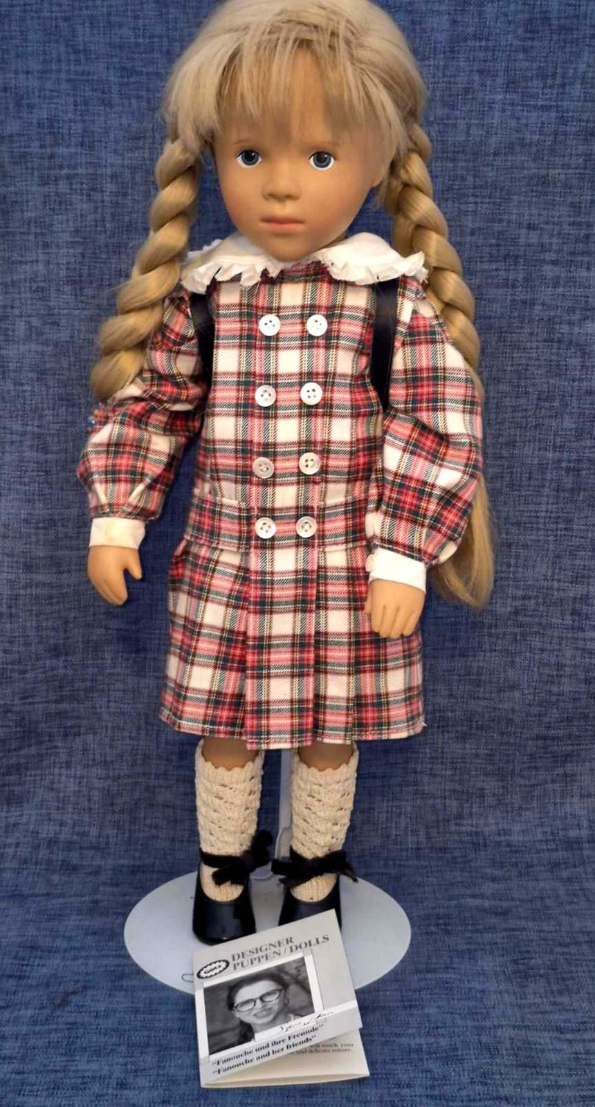 Götz Designer Puppe Fanouche Sylvia Natterer 38cm Vinyl Sammler 1990er