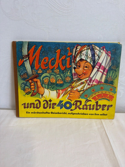 Mecki und die 40 Räuber Vintage Kinderbuch Hammerich & Lesser Hamburg Rarität
