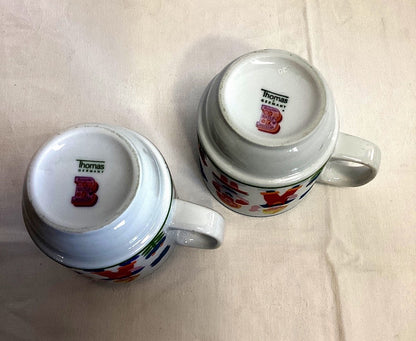 Thomas Kindertassen Tasse Set 2tlg Porzellan Vintage 70er Kinder Mädchen