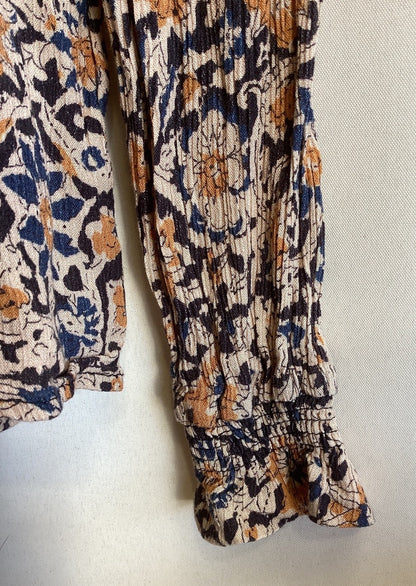 by-bar Amsterdam Sun Flower Blouse Damen Viskose Bluse Blumendruck Gr. 14