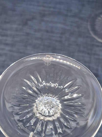 Josephinenhütte - Design: Ernestine - zwei Sektflöten - Kristallglas - 24 Karat