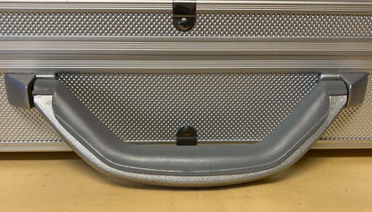 Aluminium Koffer, Transportkoffer, mit Schlüssel, ca. 41 x 24 x 9,5 cm