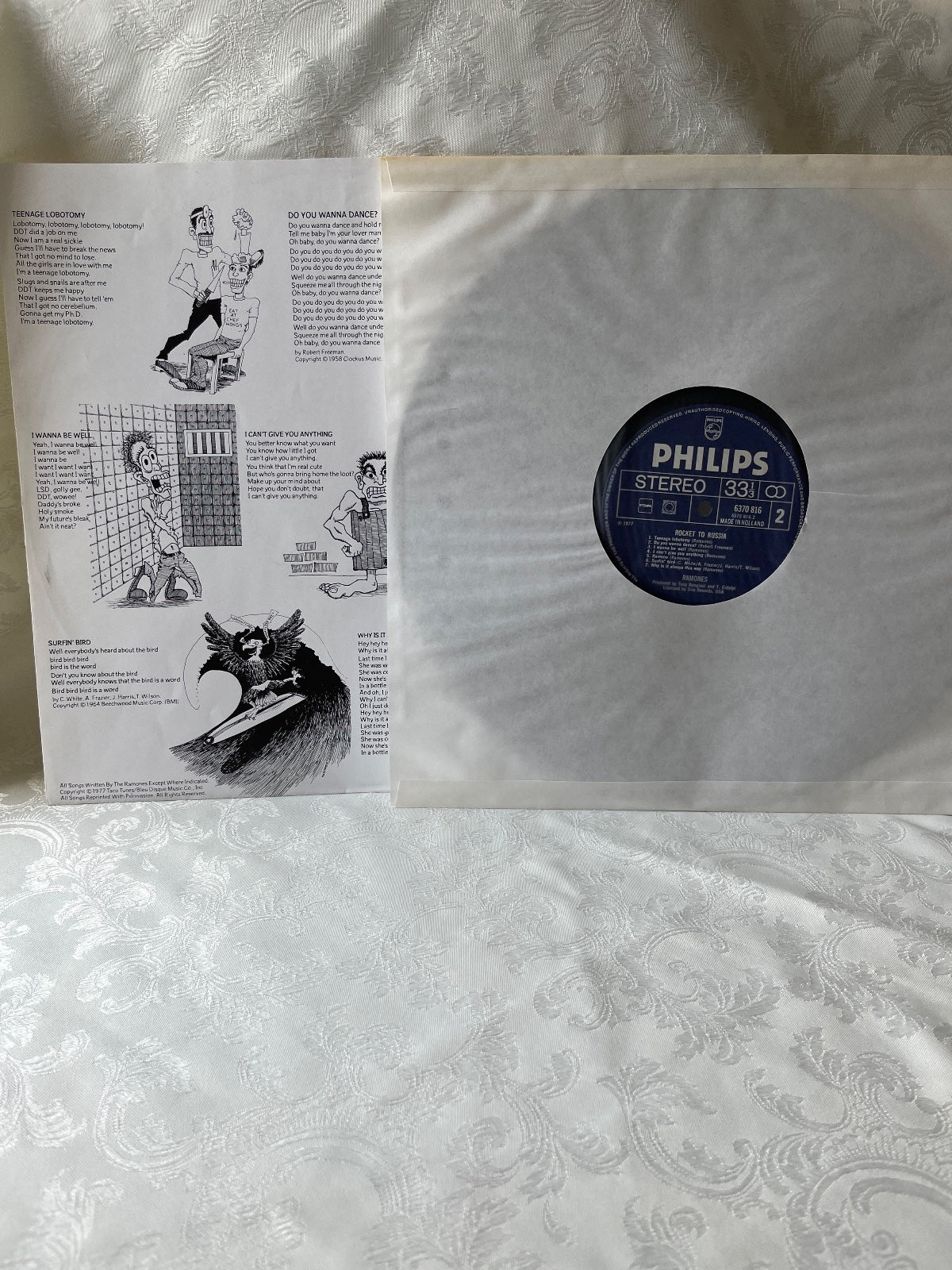 Ramones – Rocket to Russia LP Vinyl 1977 Philips 6370 816 Punk Rock Holland