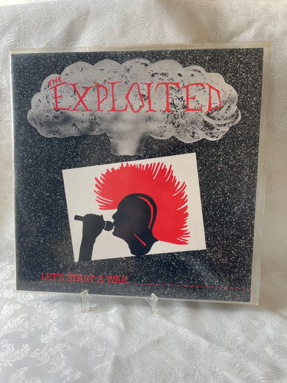 The Exploited – Let's Start A War LP Vinyl Punk DOJO LP10 1985