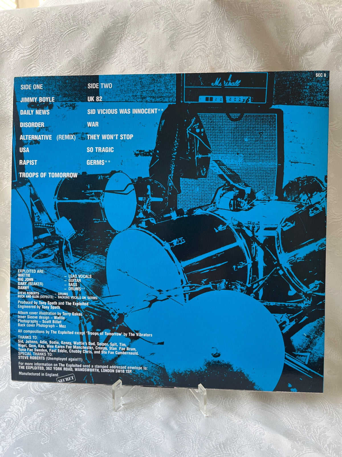 The Exploited – Troops of Tomorrow LP Vinyl Punk Secret Records SEC 8 UK 1982