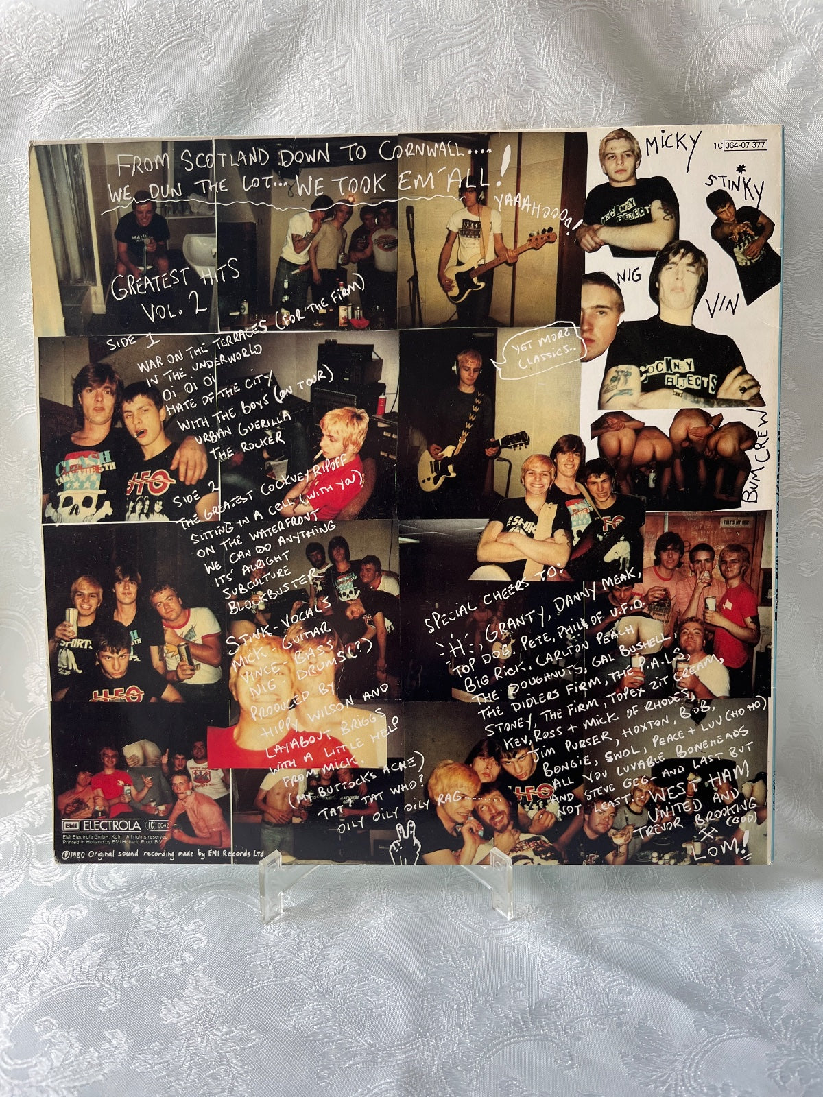 Cockney Rejects Greatest Hits Vol. II LP Vinyl 1980 Punk Oi EMI Electrola