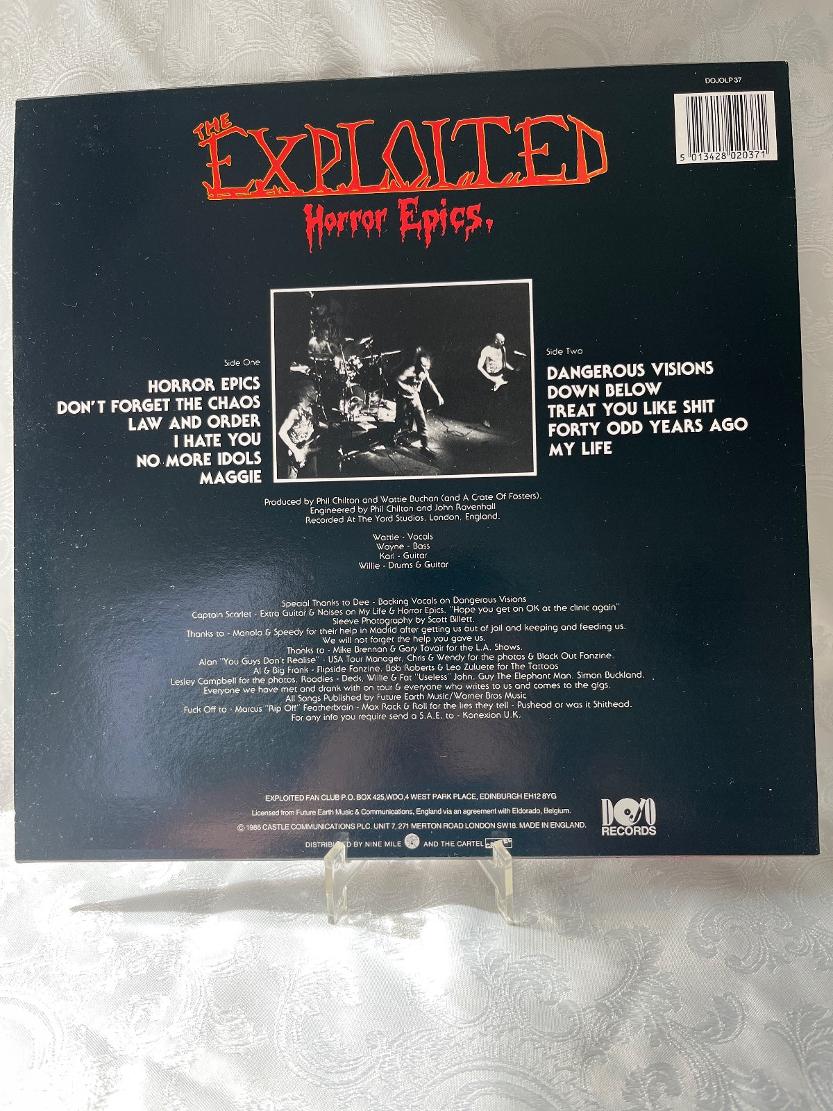 The Exploited – Horror Epics LP Vinyl 1985 Dojo Records Punk DO JO LP 37