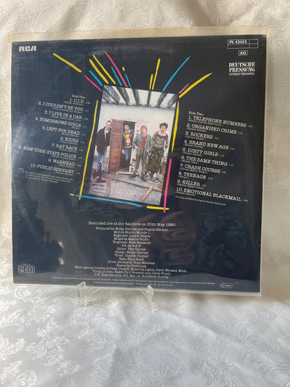 U.K. Subs – Crash Course Live LP Vinyl RCA PL 43423 Punk 1980 Deutsche Pressung