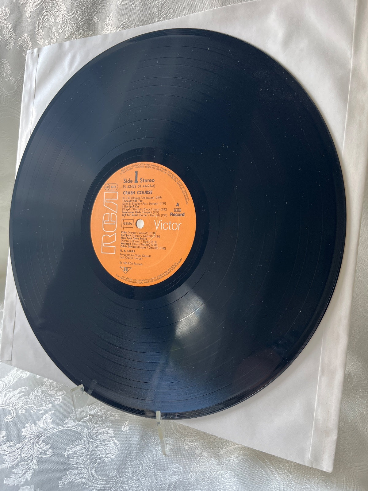 U.K. Subs – Crash Course Live LP Vinyl RCA PL 43423 Punk 1980 Deutsche Pressung