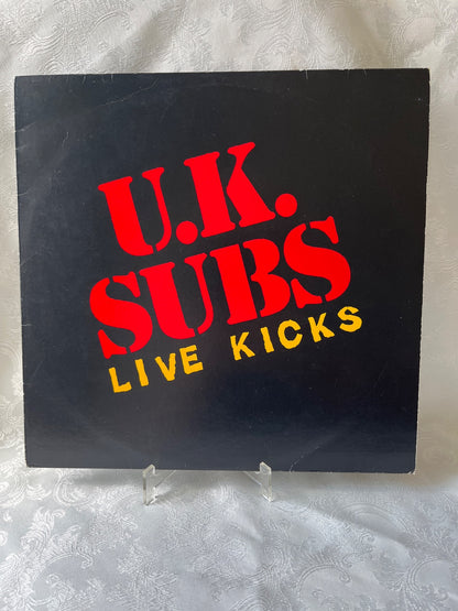 U.K. Subs – Live Kicks LP Vinyl 45rpm Jupiter Records Punk 6.24577