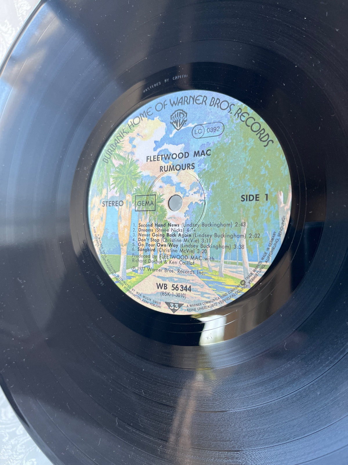 Fleetwood Mac – Rumours LP Vinyl 1977 Warner Bros. WB 56344 Deutschland GEMA