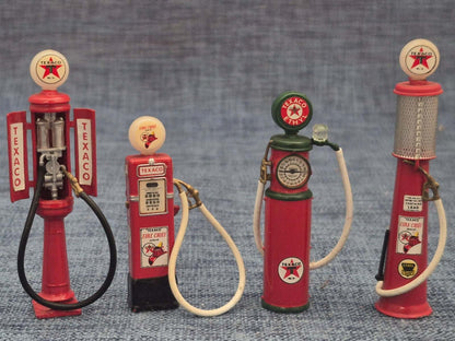 Texaco Miniaturen Set 5tlg Zapfsäulen Fire Chief Ethyl Kaugummiautomat 1:43