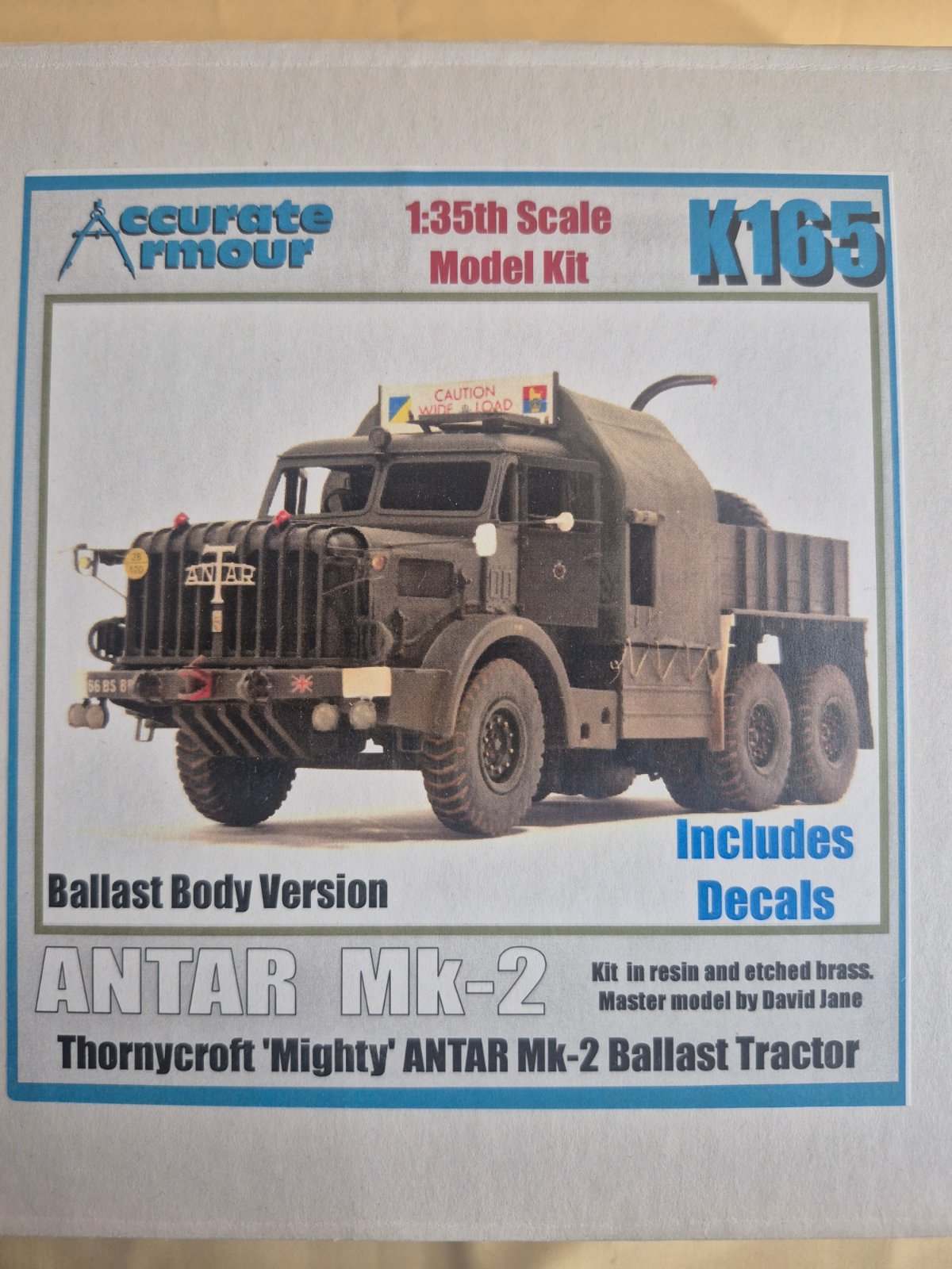 Accurate Armour K165 Thornycroft Antar Mk-2 Ballast Tractor 1:35 Resin Bausatz