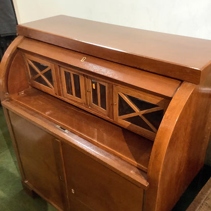 Rollladenschreibtisch - Eiche - Art Déco Sekretär - Schreibtisch  - Unterschrank