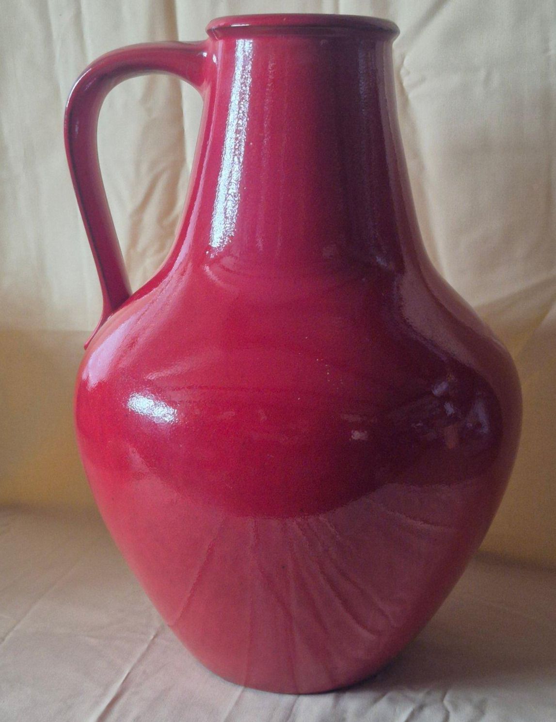 Bodenvase - XXL Vase - Bay-Keramik rot 313/50 Germany West Germany 60/70er