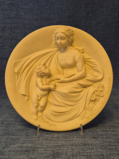 Studio Dante di Volteradici Madonna Tenera Relief Wandteller 1984 Limitiert