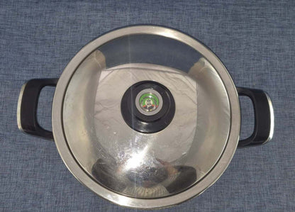 AMC Edelstahl Kochtopf mit Deckel 8072 Thermocontrol Topf gebraucht