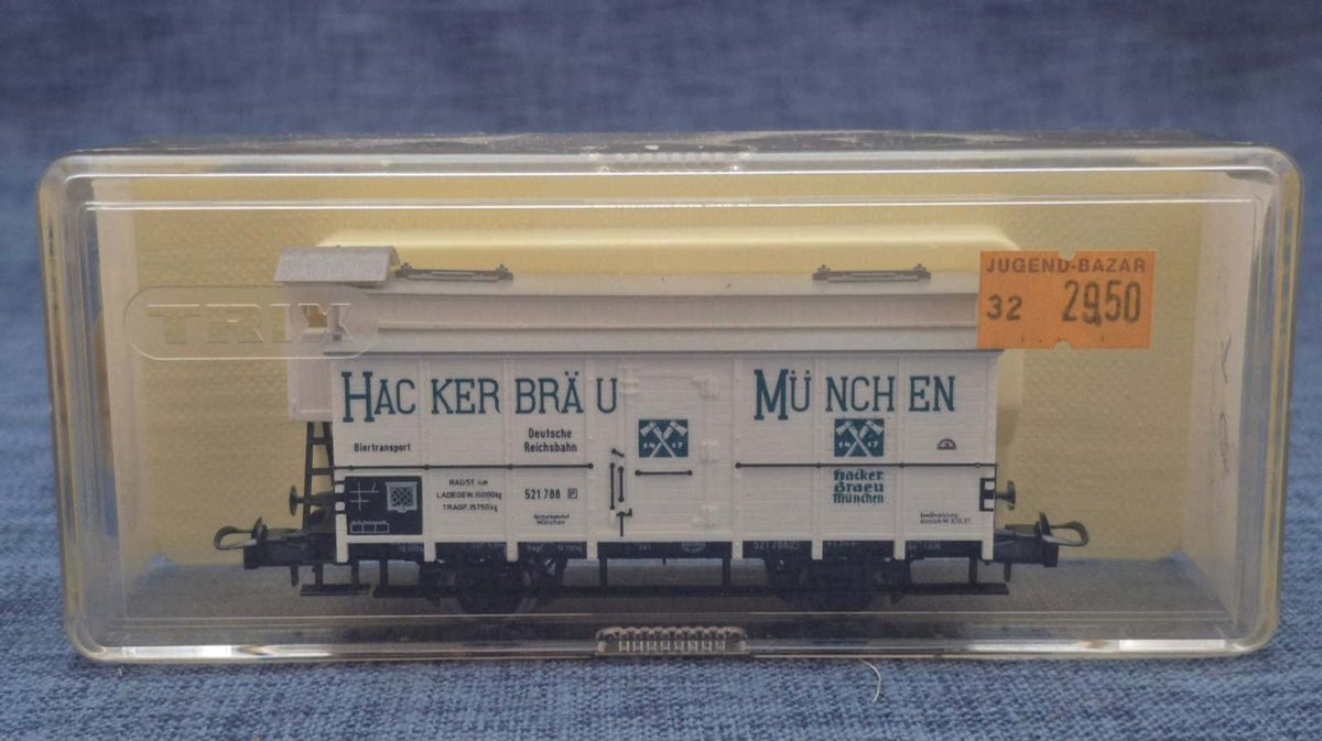 Trix Modellbahn Güterwagen Hacker-Bräu München Deutsche Reichsbahn Spur HO