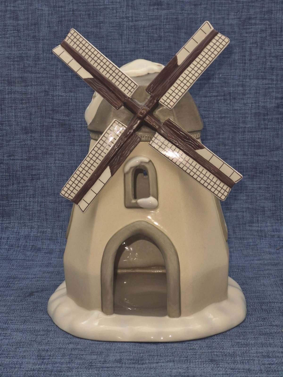 Goebel Weihnacht Keramik Windmühle Teelichthalter Weihnachten Deko 24 cm