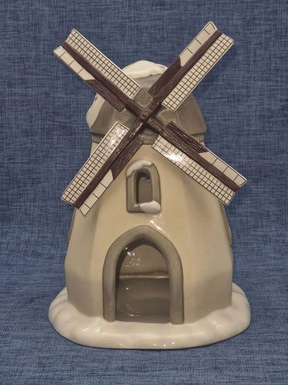 Goebel Weihnacht Keramik Windmühle Teelichthalter Weihnachten Deko 24 cm