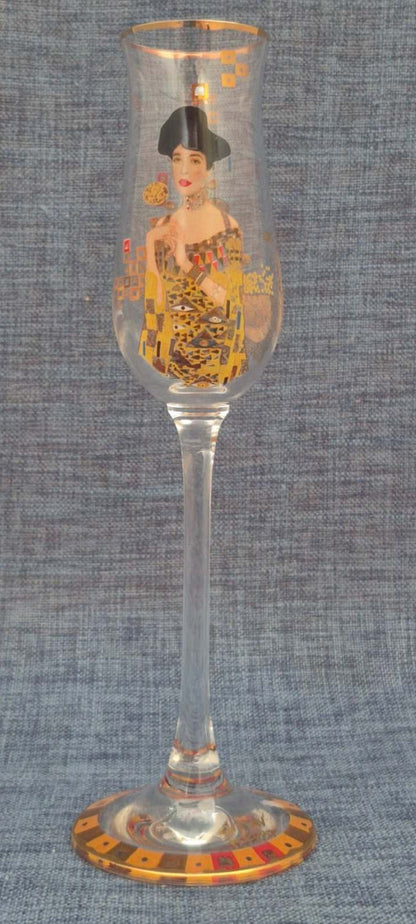 Goebel - Artis Orbis - Gustav Klimt Likörglas   Adele Der Kuss Goldrand