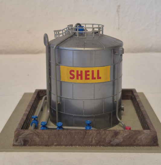 Kibri Modellbahn 393A Shell Öltank Fertigmodell Diorama H0 Industrie Gebäude