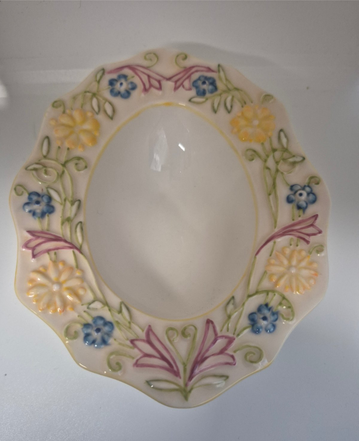 Villeroy & Boch kleine ovale Porzellanschale Konfektschale - Reliefrand -