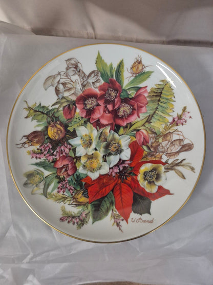 Hutschenreuther Sammlerteller Frostige Schönheit Ursula Band 1988 Goldrand