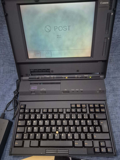 Canon BJ Notebook BN32P  Laptop 486 integrierter Drucker MS-DOS Windows3 Vintage