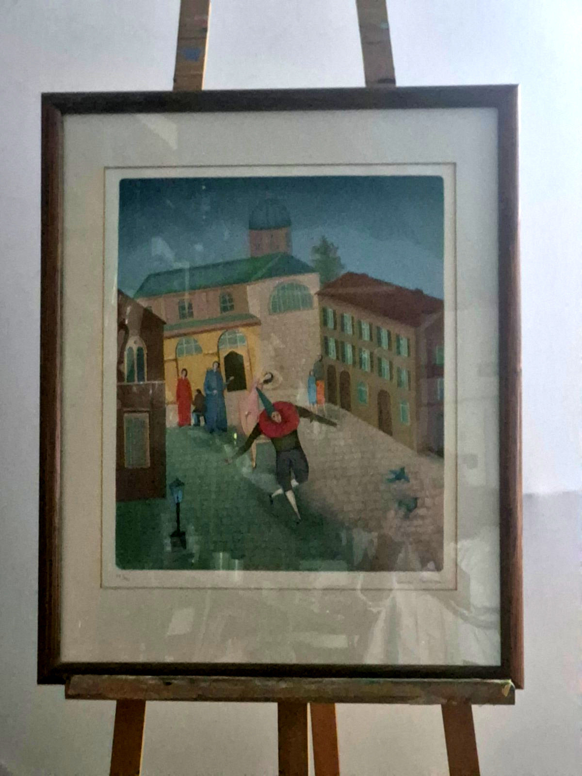 Farblithografie ARTISTEN v. Branko Bahunek sign. limitiert 52/125 -1980er