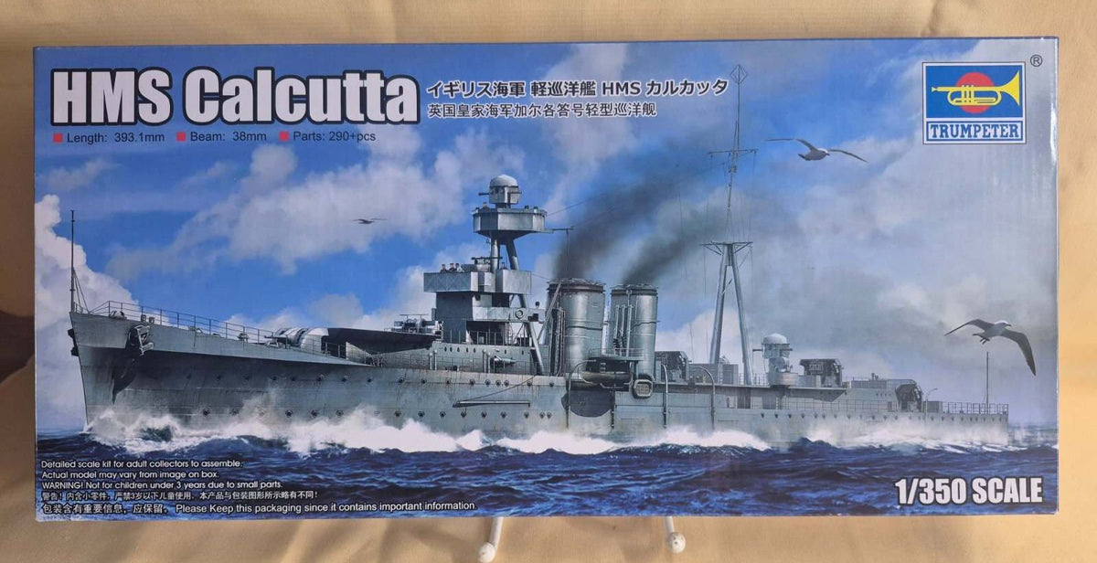 Trumpeter HMS Calcutta 1/350 Modellbausatz Light Cruiser Royal Navy Schiff