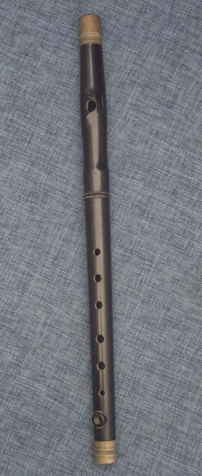 Antike Marschflöte Holz Messing historische Querflöte 2-teilig Barock Folk
