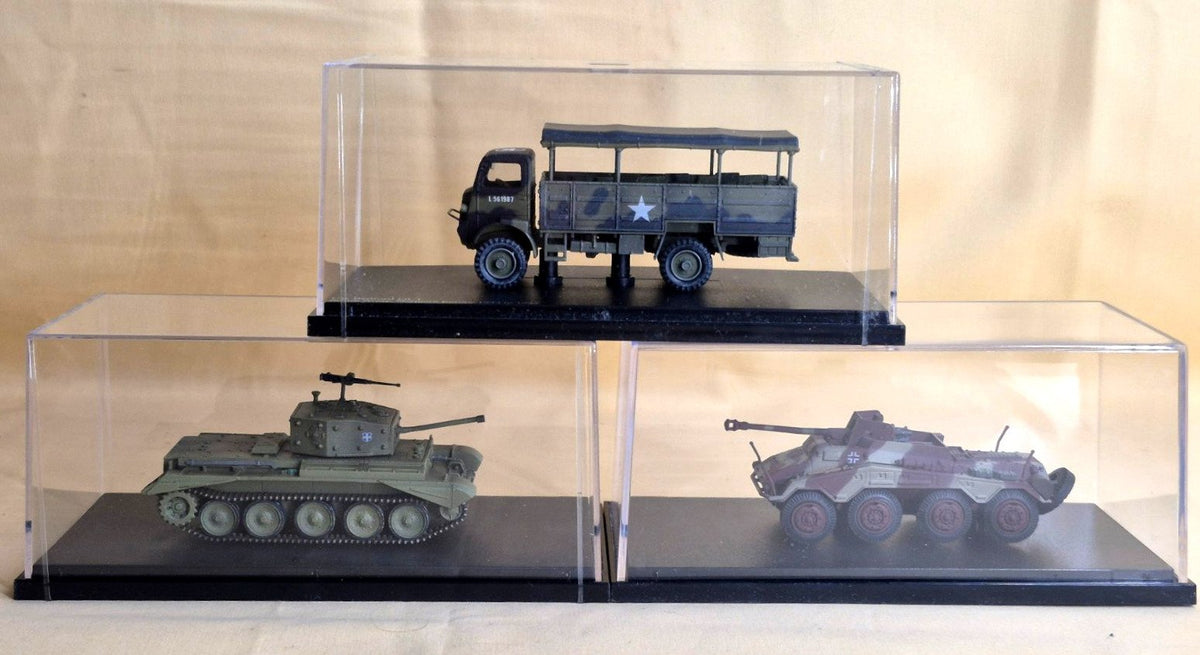 HM Hobbymaster Panzerstahl 1:72 Militär Modell Set 3x Bedford QLT Centaur SD.KFZ