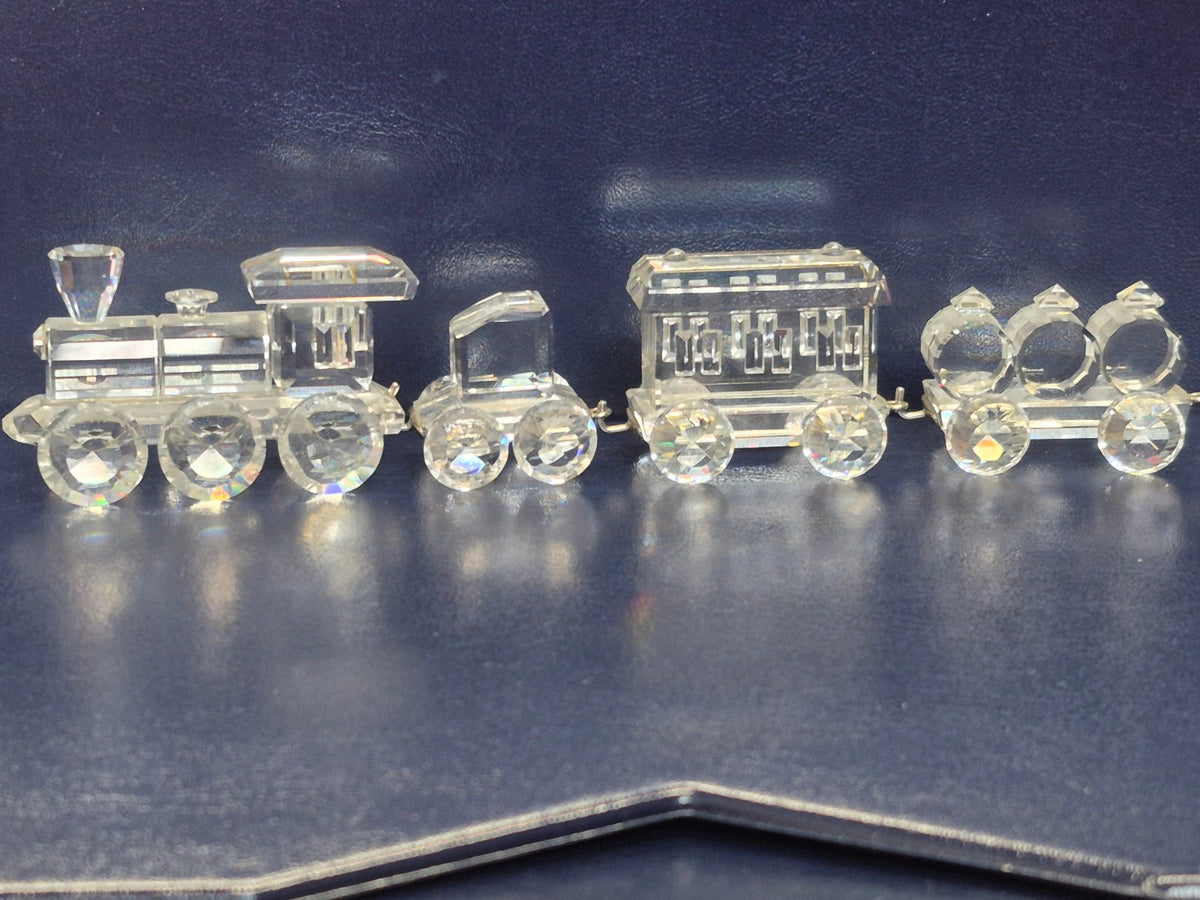 Swarovski 015145 - Eisenbahn Zug Set 4-teilig Kristallglas - Sammlerfigur