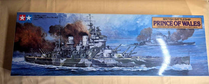 Tamiya: British Battleship "Prince of Wales" Modellbausatz Item 78011, 1:350