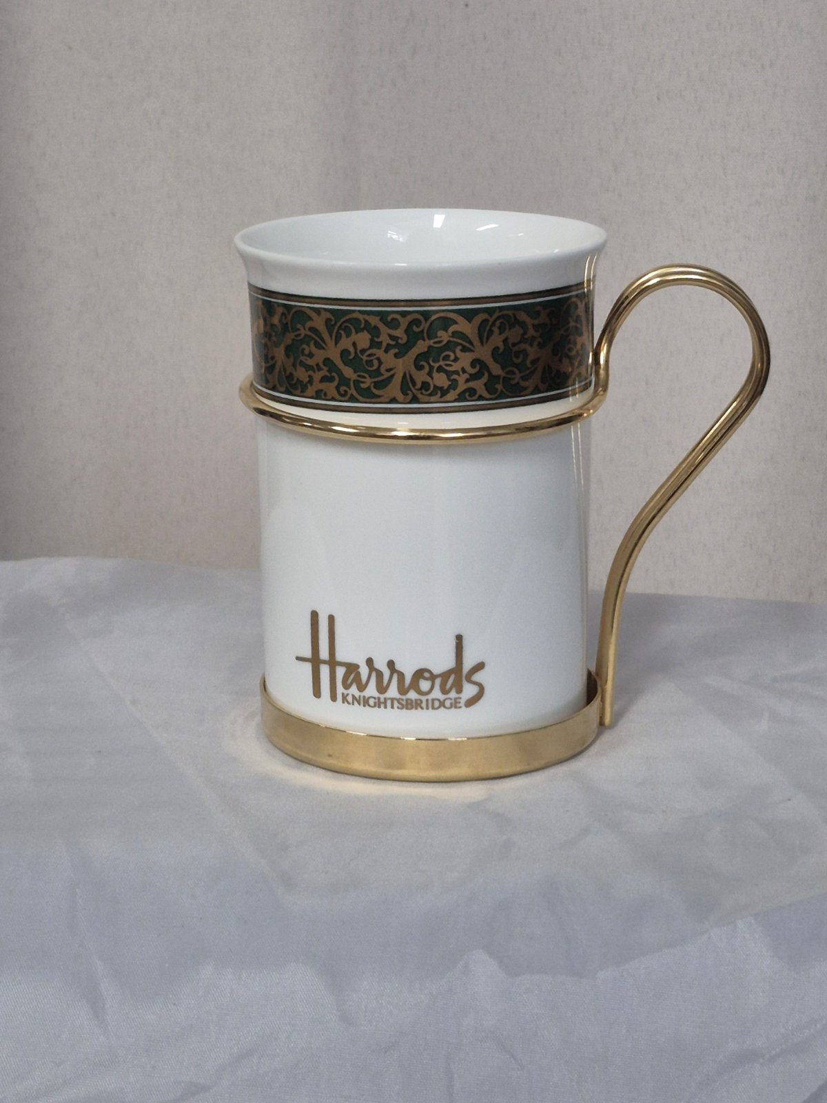 Harrods Knightsbridge Fine Bone China Tasse 24 Karat Gold Dekor Made in England