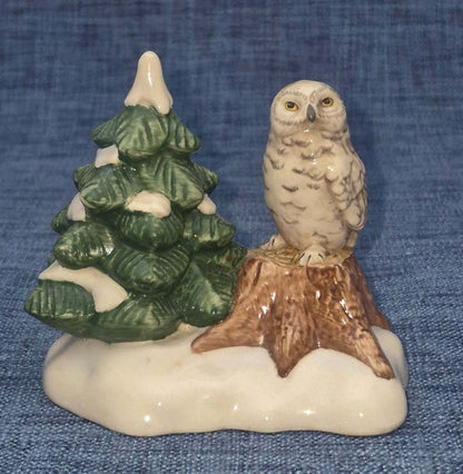 Goebel Porzellan Figur Eule "Wächter des Winterwaldes" Schnee Winter Sammler