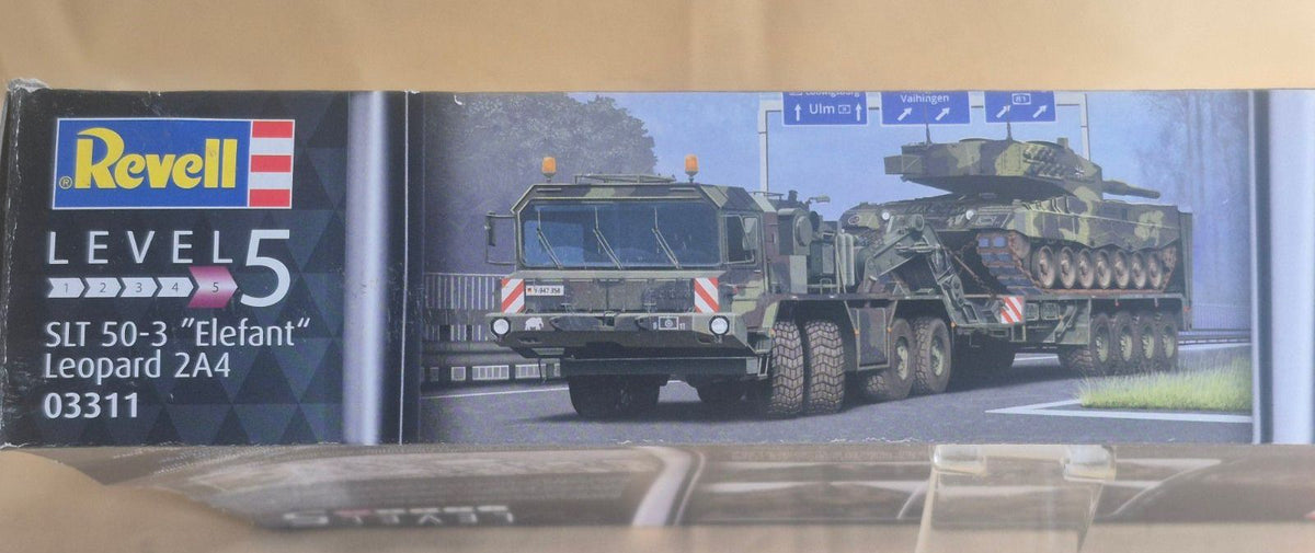 Revell 03311 SLT 50-3 Elefant Leopard 2A4 1:72 Modellbausatz 421 Teile Level 5