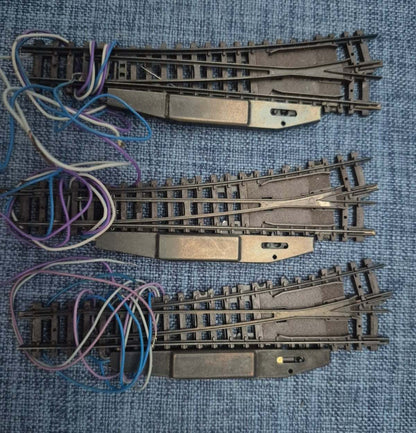 Arnold Spur N 3x Linksweiche elektrisch mit Antrieb Modellbahn Gleis