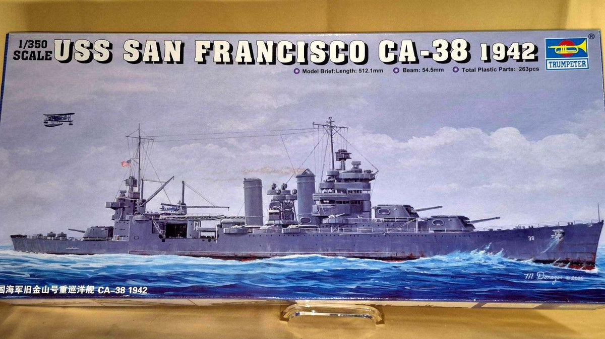 Trumpeter 1/350 USS San Francisco CA-38 1942 Modellbausatz OVP 05309 263 Teile