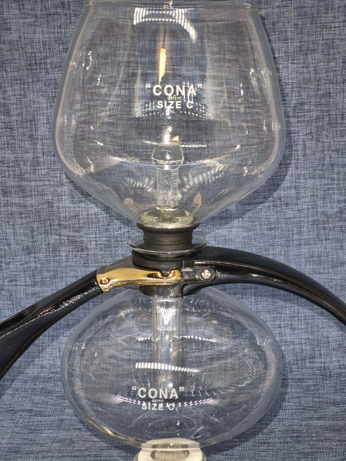 CONA Size C Vakuum Kaffeebereiter Siphon Kaffeemaschine Glas Vintage