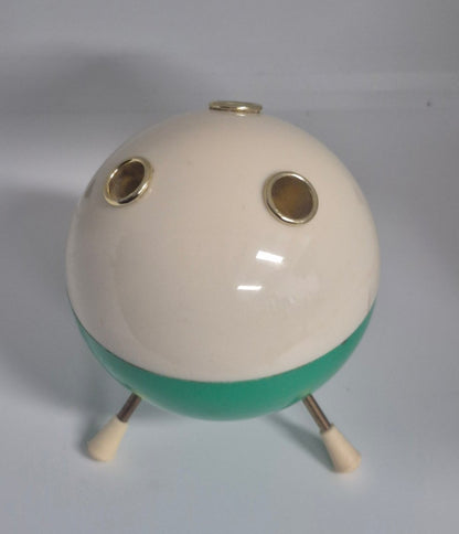 Kugel auf drei Beinen - Stift-/ Zigaretten-/Kerzenhalter - Kunststoff -Space Age