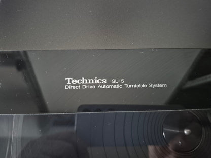 Technics SL-5 Direct Drive Automatic Turntable System Plattenspieler Vintage