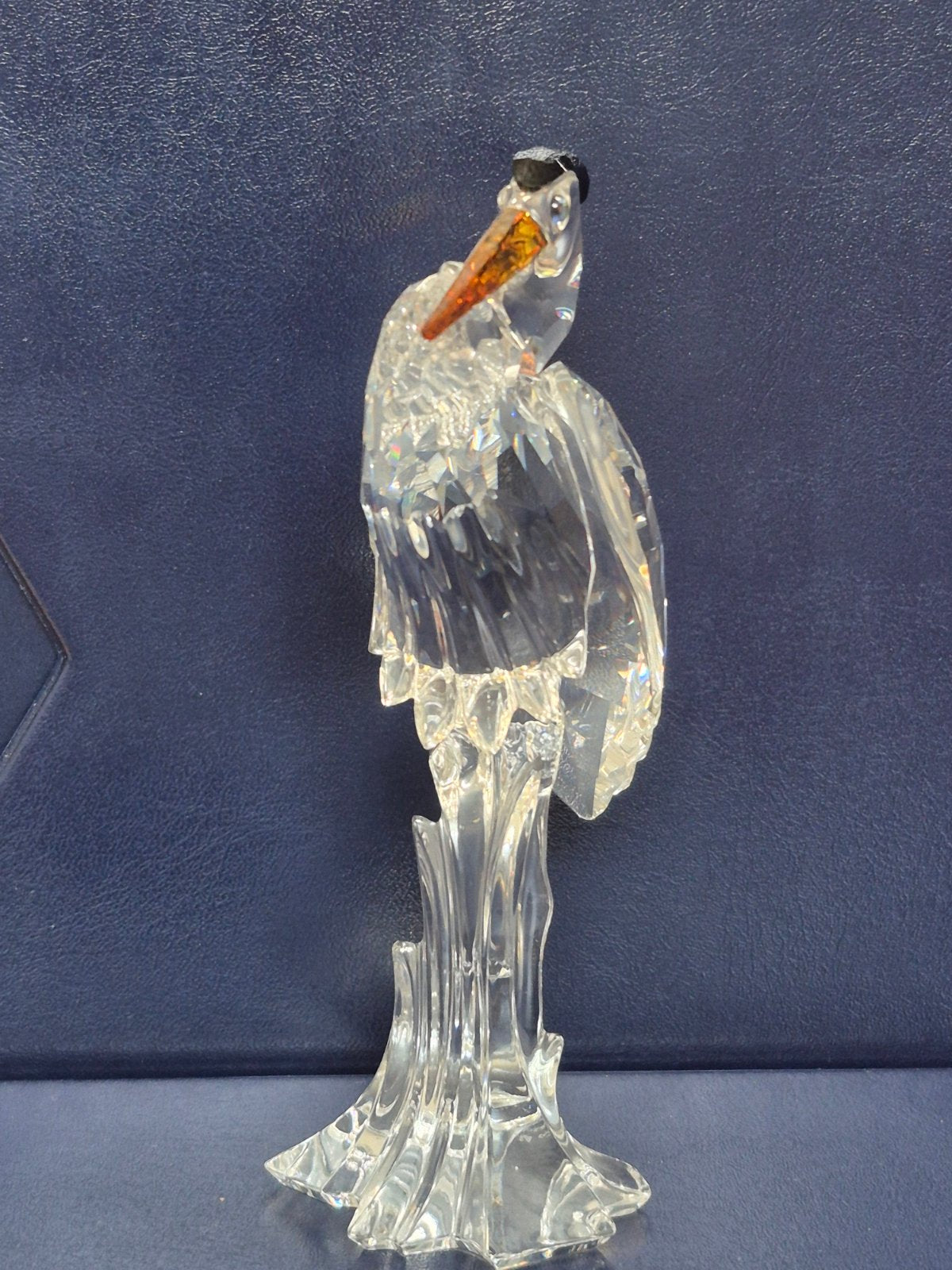 Swarovski 221627 - Fischreiher - Kristallglas - 15 cm - Vitrinenstück