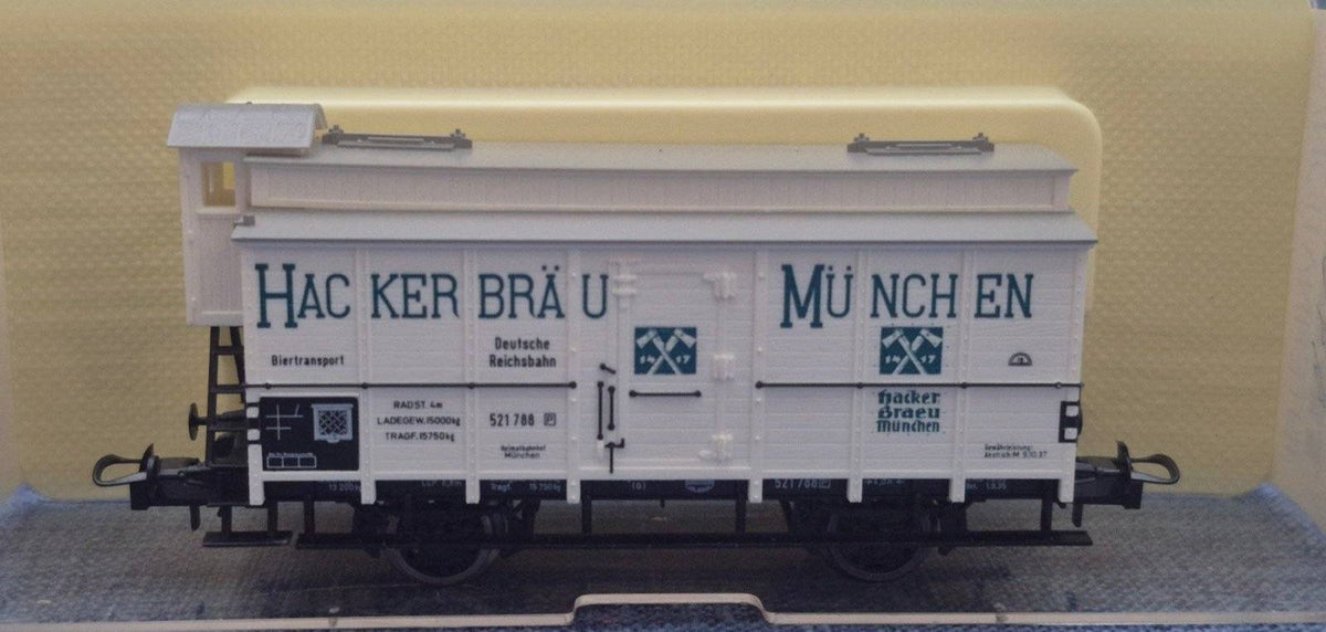 Trix Modellbahn Güterwagen Hacker-Bräu München Deutsche Reichsbahn Spur HO